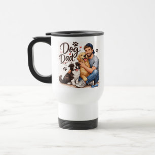 Hundepapa-Geschenk-Kaffeetasse – Perfektes Geschen Reisebecher