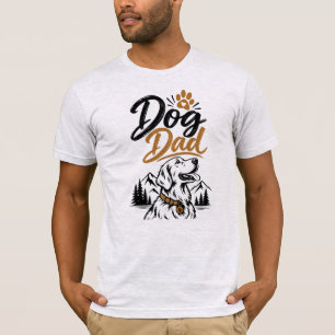 Hundepapa Golden Retriever Berg T-Shirt