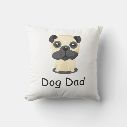 Hundepapa Kissen (Vorderseite)