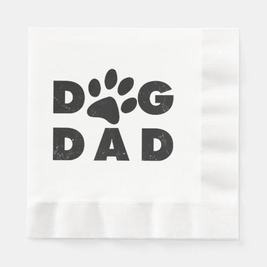 Hundepapa-Klassiker Serviette (Vorderseite)