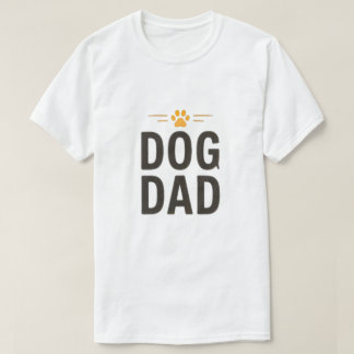 Hundepapa mit Pfote Einfaches Design für Hunde Lie T-Shirt