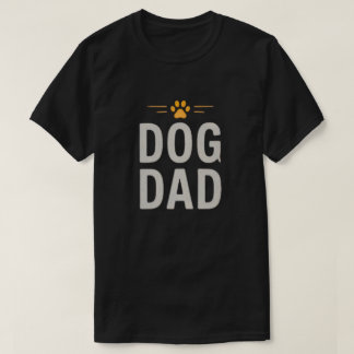 Hundepapa mit Pfote Einfaches Design für Hunde Lie T-Shirt