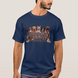 Hundepapa Unterstützungscrew Multi-Rassen-Besitzer T-Shirt