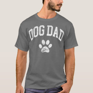 Hundepapa Vintage abgenutztes Design Lustige Hunde T-Shirt