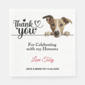 Hundepapier Serviette (Vorderseite)