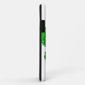 Hundepapierdrucke auf grünen Folien Case-Mate iPhone Hülle (Hinten/Rechts)