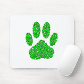 Hundepapierdrucke auf grünen Folien Mousepad (Mit Mouse)