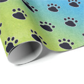 Hundepapierdrucke auf Regenbogen Geschenkpapier (Rolleneckpunkt)