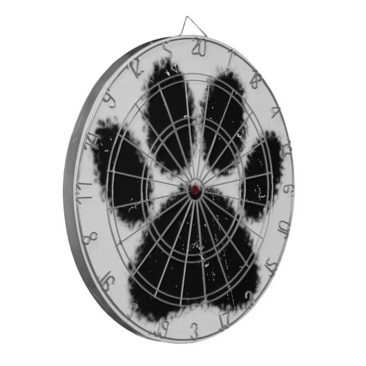 Hundepapierdrucke mit starkem und gestörtem Druck Dartscheibe (Vorderseite Links)