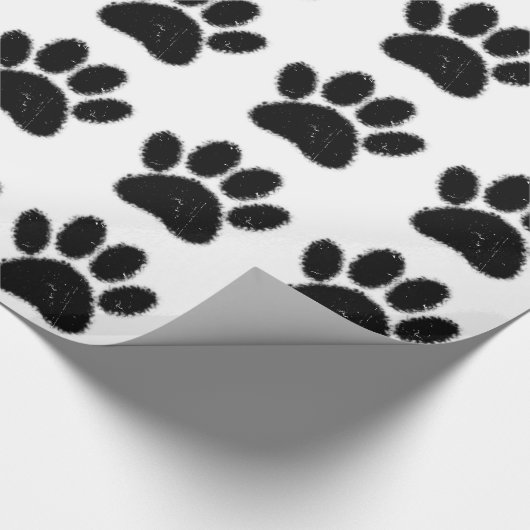 Hundepapierdrucke mit starkem und gestörtem Druck Geschenkpapier (Ecke)