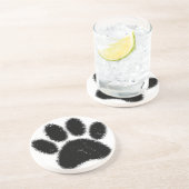 Hundepapierdrucke mit starkem und gestörtem Druck Getränkeuntersetzer (Seite)