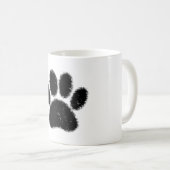 Hundepapierdrucke mit starkem und gestörtem Druck Kaffeetasse (VorderseiteRechts)
