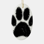 Hundepapierdrucke mit starkem und gestörtem Druck Keramikornament (Rechts)