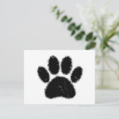 Hundepapierdrucke mit starkem und gestörtem Druck Postkarte (Stehend Vorderseite)