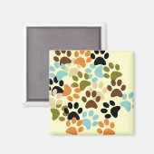 Hundepapiermuster Magnet (Vorderseite/Rückseite)