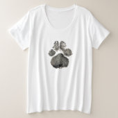 Hundepapierprint plus T - Shirt (Design vorne)
