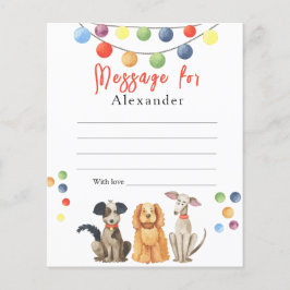 Hundeparty Kinder Zeitkapsel Nachricht