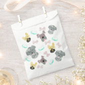 Hundeparty-Kritzeleien Rosa Blau Geschenktütchen (Ausgeschnitten)
