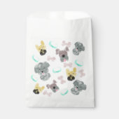 Hundeparty-Kritzeleien Rosa Blau Geschenktütchen (Vorderseite)