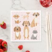 Hundeparty Servietten (Beispiel)