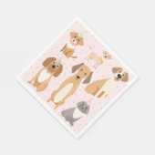 Hundeparty Servietten (Ecke)