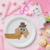 HundeParty-Türkis-Dackel-Abendessen-Papier-Teller Pappteller (Party)