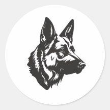 Hundepate-Hirtenhund-Gesichtsaufkleber