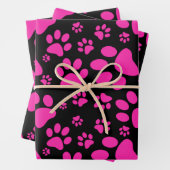 Hundepaw-Druckmuster| Rosa Geschenkpapier Set (Beispiel)