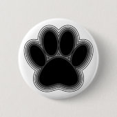 Hundepaw mit Konturen Button (Vorderseite)