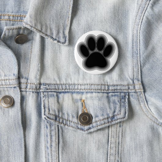 Hundepaw mit Konturen Button (Beispiel)