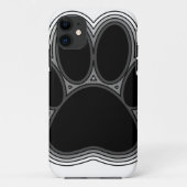 Hundepaw mit Konturen Case-Mate iPhone Hülle (Rückseite)