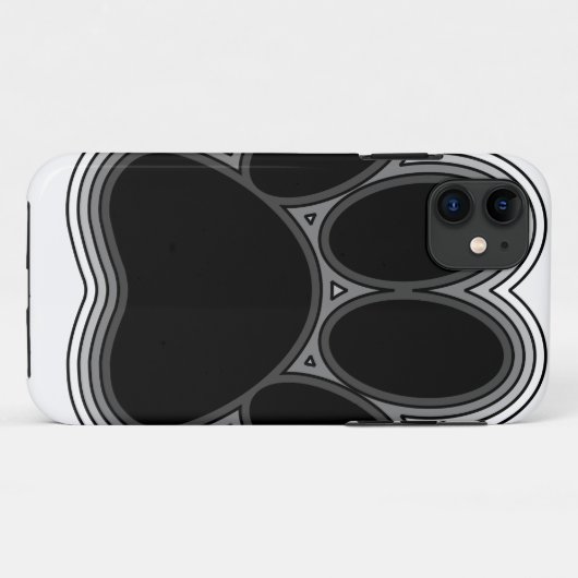 Hundepaw mit Konturen Case-Mate iPhone Hülle (Rückseite (Horizontal))