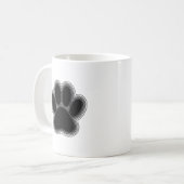 Hundepaw mit Konturen Kaffeetasse (Vorderseite Links)