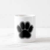 Hundepaw mit Konturen Kaffeetasse (Mittel)