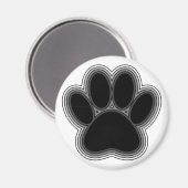 Hundepaw mit Konturen Magnet (Vorderseite/Rückseite)
