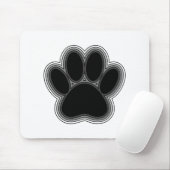 Hundepaw mit Konturen Mousepad (Mit Mouse)