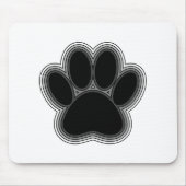Hundepaw mit Konturen Mousepad (Vorne)