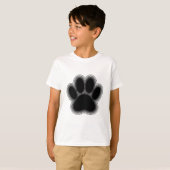 Hundepaw mit Konturen T-Shirt (Vorne ganz)
