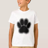 Hundepaw mit Konturen T-Shirt (Vorderseite)
