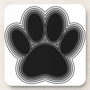 Hundepaw mit Konturen Untersetzer