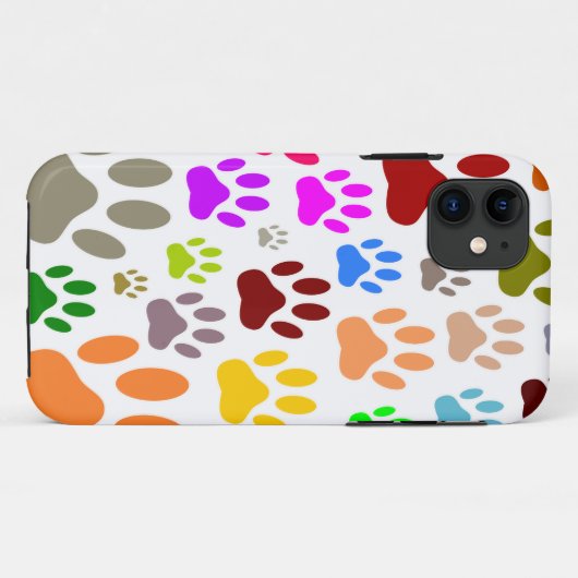 Hundepaw-Prints überall Case-Mate iPhone Hülle (Rückseite (Horizontal))