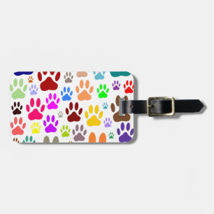 Hundepaw-Prints überall Gepäckanhänger