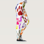 Hundepaw-Prints überall Leggings (Rechts)