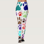 Hundepaw-Prints überall Leggings (Rückseite)