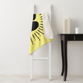 Hundepawprint und Vintager Sonnenstrahl Sherpadecke (Beispiel)