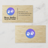 Hundepaws | Holzdruck Visitenkarte (Vorne/Hinten)