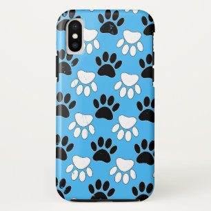 Hundepaws mit blauem Hintergrund Case-Mate iPhone Hülle