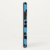 Hundepaws mit blauem Hintergrund Case-Mate iPhone Hülle (Hinten/Rechts)