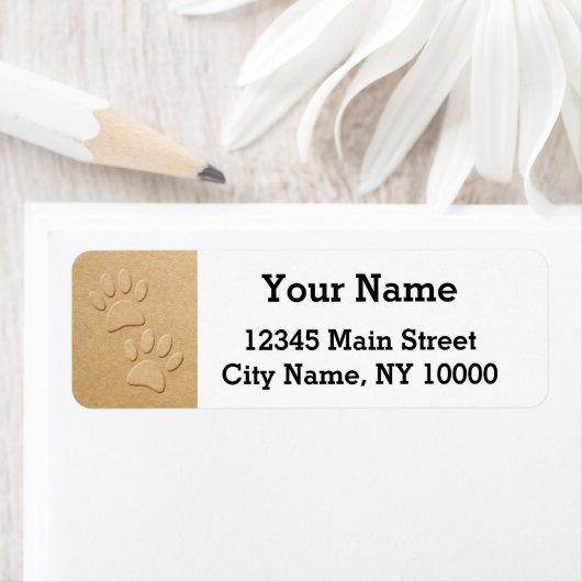 Hundepaws mit simuliertem Embossing-Effekt (Insitu)