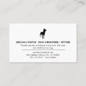 Hundepaws Visitenkarte (Rückseite)